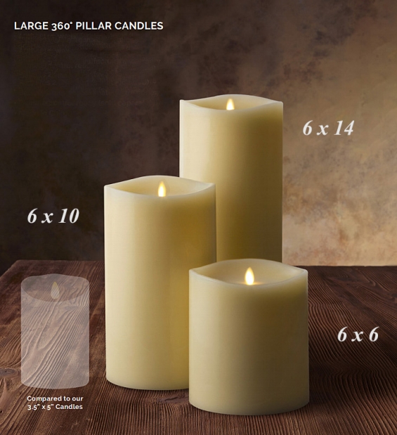 large pillar candles