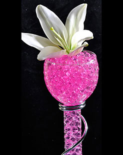 Pink Water Gel Beads For Floral Arrangements