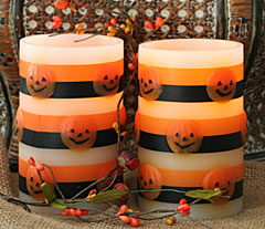 SPECIAL - Set of 2 Flameless Halloween Candles - 3 x 5 Inch - Buy Now