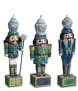 Black Watch Nutcracker 6" Resin Ornament - Set of 3 Assorted - NEW 2024