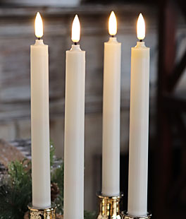 Set of 4 9inch Leaves Spiral Taper Candles for Home Gifts Sets