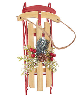 Sled Ornament - 7.25 Inch