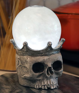 Halloween Skull Lighted Smoky Water Lantern Battery Operated