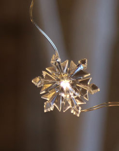 2 Pack Snowflake Christmas String Lights - 6 Hour Timer