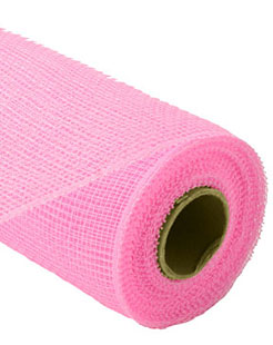 Deco Poly Mesh - Solid Pink 21 Inch Roll