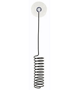 Spiral Wire Taper Candle Holder 8 Inch - Suction Cup