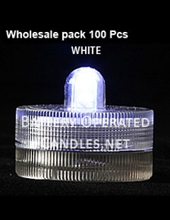 Wholesale Florist 100 Pack White Waterproof Tea Lights