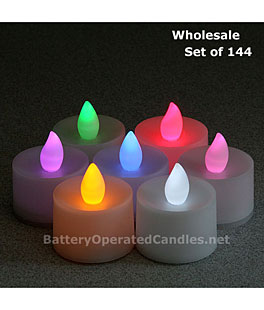 Wholesale LED Color Changing Tea Lights 144 Pcs