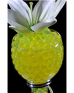 Yellow Water Gel Beads For Floral Arrangements